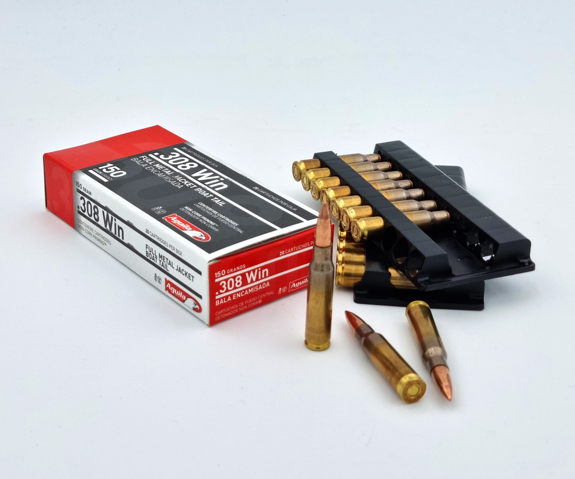 Munition Langwaffe Gewehr Aguila .308 Winchester 150grs. FMJ-BT