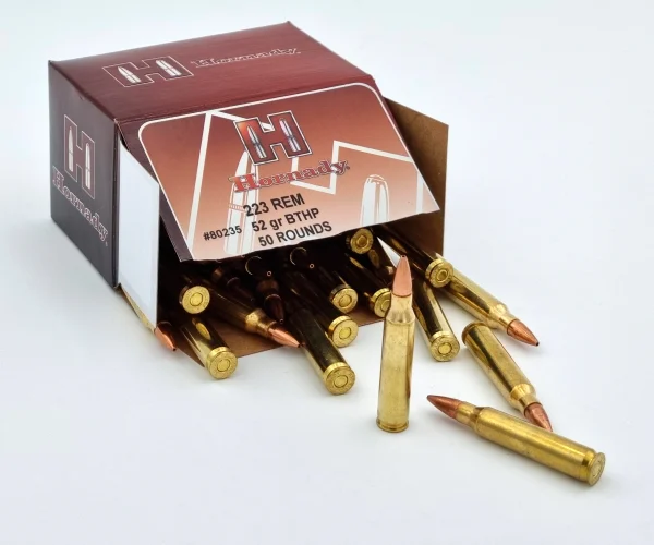 Munition Langwaffe Gewehr Hornady .223 Rem. 52grs. BTHP