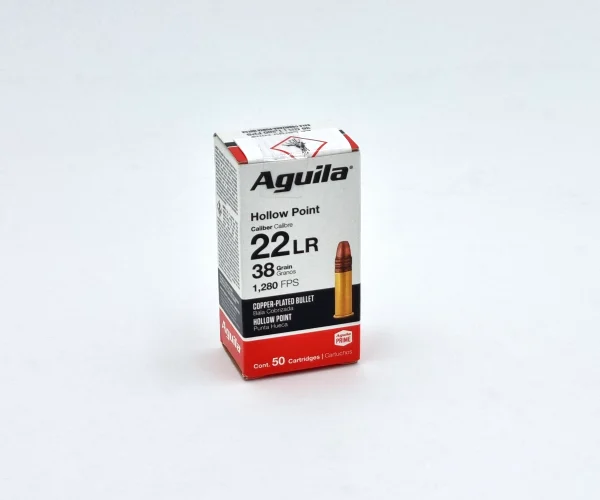 Aguila .22 lr. CPHP - Super Extra HV - Hollow Point - Kupferplattiert 2,46g/38grs.