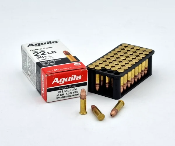 Aguila .22 lr. CPHP - Super Extra HV - Hollow Point - Kupferplattiert 2,46g/38grs. – Bild 2