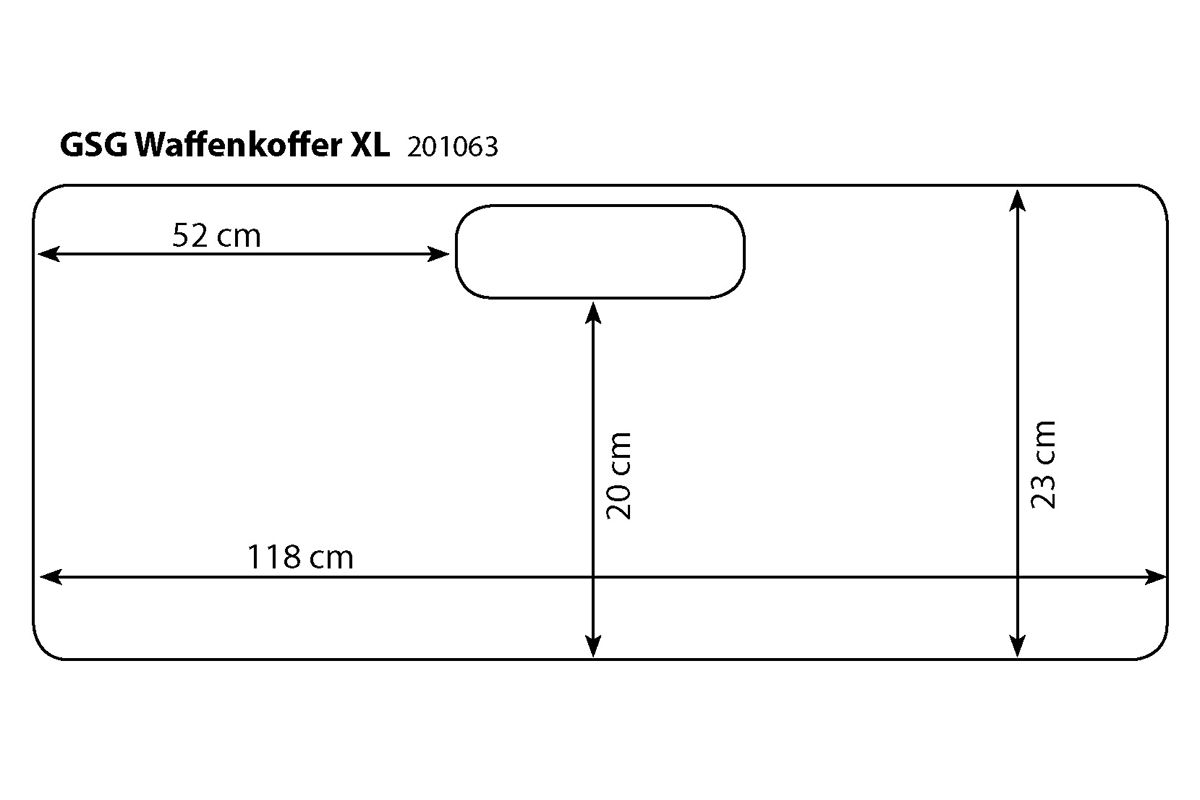 GSG Koffer X-Large Schwarz – Bild 2