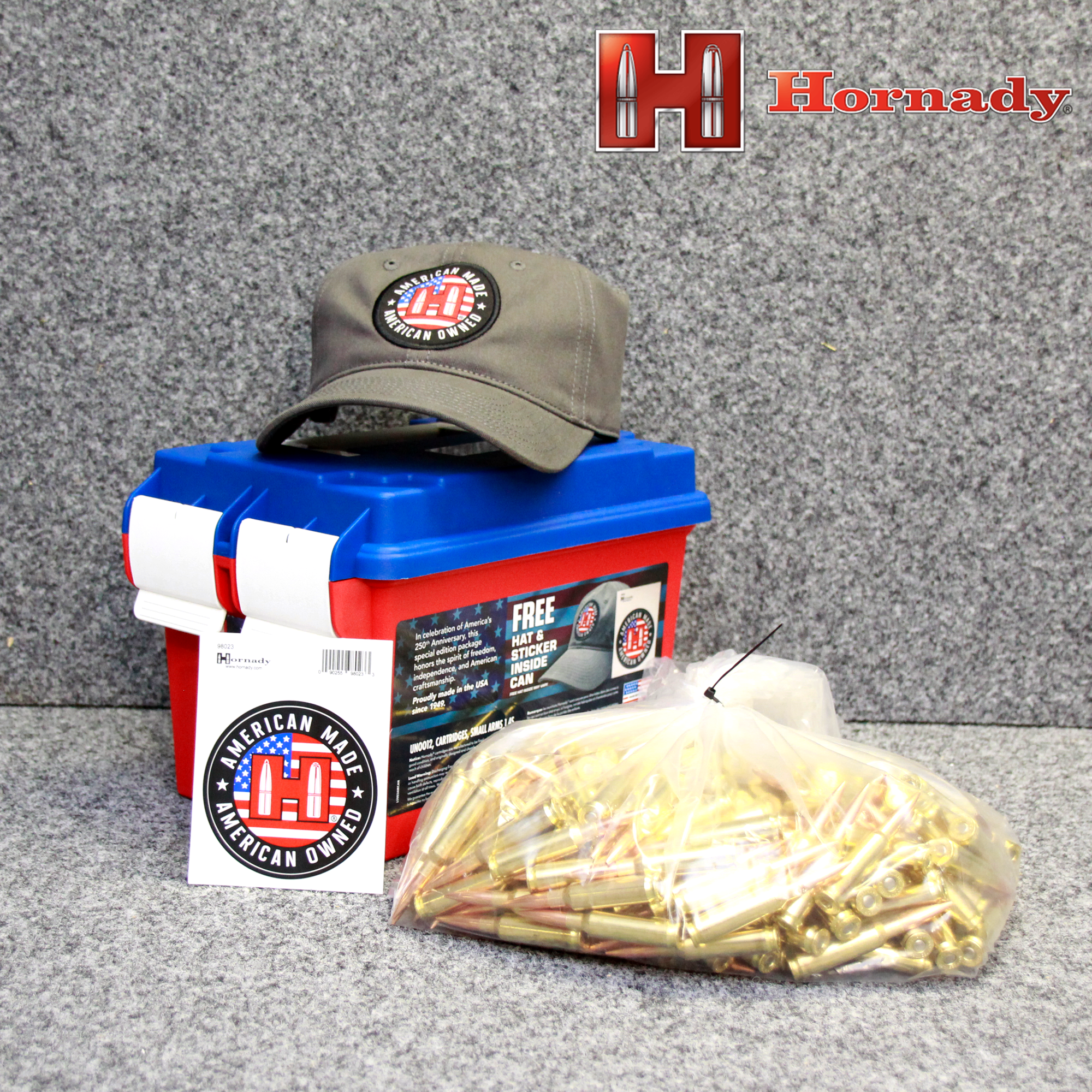 Hornady 6.5 Creedmoor 140gr BTHP – 250 Schuss Special Edition in robuster Munitionsbox (rot) mit Gratis-Cap